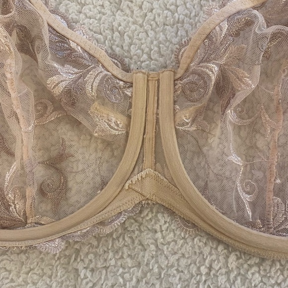 SOMA • Sensuous Bra • Underwire • Lace • Unlined Bra • Cream • Size 38F • NWOT - Picture 5 of 13